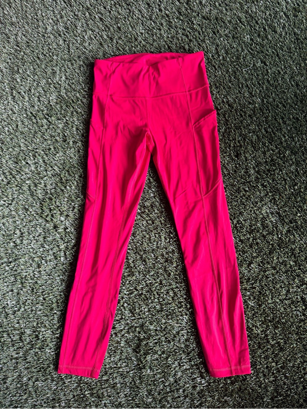 CRZ YOGA Bright Red High Rise Pocket Leggings | Women’s Size m